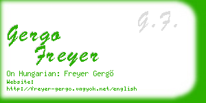 gergo freyer business card