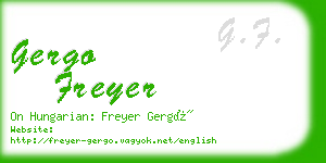 gergo freyer business card